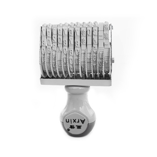 亚信日期章可调年月日数字印章英文可调转轮印章时分大号中号小号多功能组合编号手帐支票滚轮打码印章