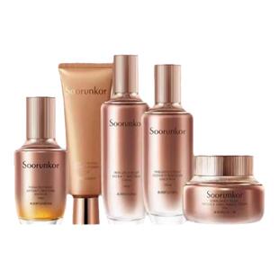 秀丽韩套装桑树桑黄面霜酵色时颜液补水保湿提亮紧致精华液眼霜女