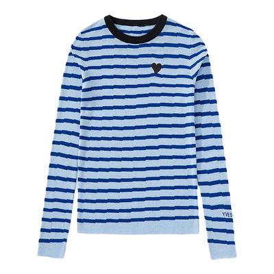 正版 同价双11/YVES BLUE原创条纹王牌羊毛衫可机洗原版