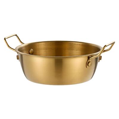 小吃火锅备菜双耳碗304不锈钢