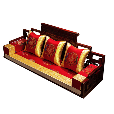新中式红木沙发坐垫加厚海绵垫