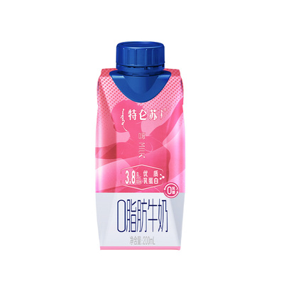 特仑苏嗨MILK0脂肪牛奶梦幻盖