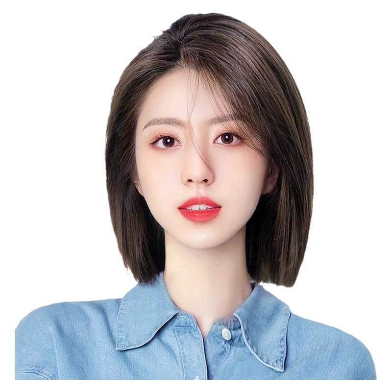 递针假发片女头顶遮白发蓬松