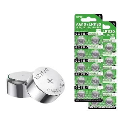 AG10纽扣电池LR1130/L1131F/LR54/390/189儿童玩具手表计算机电池