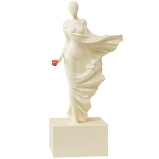 奶油风人物高端艺术摆件客厅酒柜书房玄关高级感雕塑轻奢家居饰品