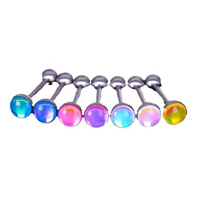 rockboil莫奈花园F136钛合金舌钉爆闪植入级外螺纹可喝酒短舌环