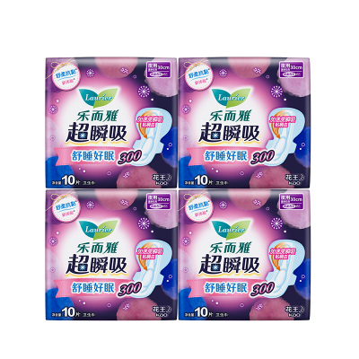 超瞬吸卫生巾乐而雅夜用护翼型