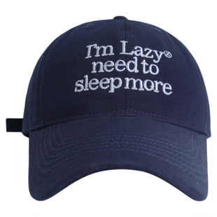 柳智敏同款帽子韩版ins字母刺绣棒球帽女显脸小休闲百搭鸭舌帽男