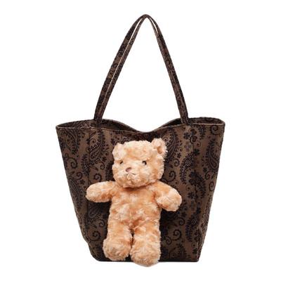 豹纹包包女式2025新款秋冬日常通勤百搭单肩包大容量托特包腋下包