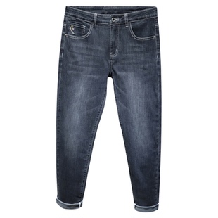 老爷车牛仔裤男款2026新款夏季直筒宽松男士潮牌高端薄款长裤子男