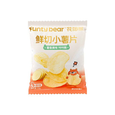 花田熊儿童香脆原切薯片健康零食