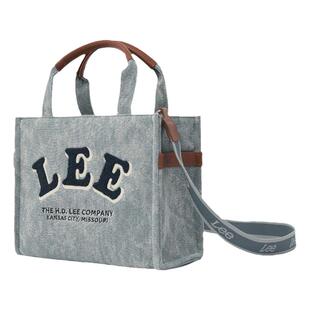 Lee官方斜挎包女生礼物时尚百搭单肩包休闲牛仔托特包通勤手提包