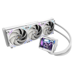 钛钽LG700 PRO 360白色一体式CPU水冷散热器 3.5英寸IPS屏幕冷排