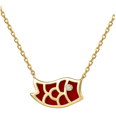 SIMPLEJOYS福韵锦鲤s925纯银项链