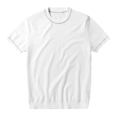 MrBu布先生撞色圆领针织t恤