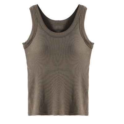 猫人小背心女内搭螺纹打底