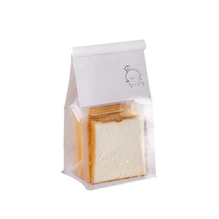 铁丝卷边水立方面包麻薯球欧包切片吐司包装袋450克透明自封定制