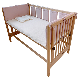 婴儿床床围栏杆包边软包边宝宝拼接床儿童床纯棉围栏护栏防撞床围