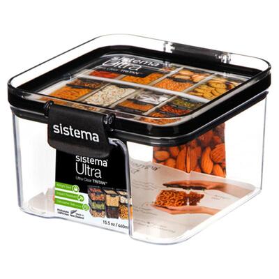 sistema 厨房密封储物罐透明保鲜盒五谷杂粮坚果收纳盒新西兰进口