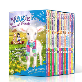 英文原版Magic Animal Friends 16 Copy Slipcase 神奇的动物系列16册初级章节桥梁故事书rainbow magic同作者Daisy Meadows7-12岁