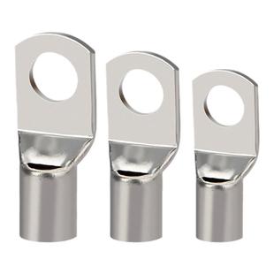 SC窥口线鼻子紫铜镀锡冷压接线端子线耳开口接头6/10/16/3570平方