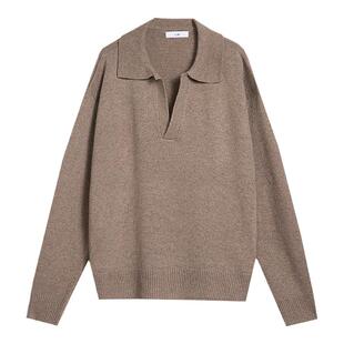 COLN松弛感这个词算是被V领翻领毛衣彻底拿捏住了 上身1定要叠穿