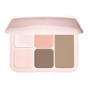 PL点点戳戳面部综合盘眼影高光腮红修容五色合一自然提亮立体阴影