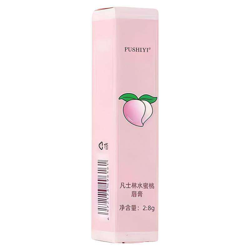 水蜜桃变色保湿防干裂润唇膏