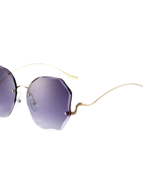 渐变色防晒女新款墨镜太阳镜蝶形