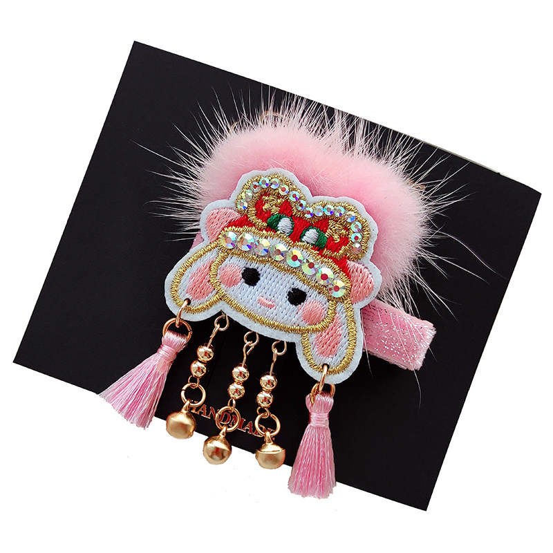 新年可爱女宝宝精品兔子发夹