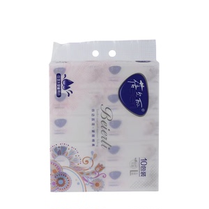 整箱80包蓓尔丽花锦软抽4层500张家庭用实惠装婴儿可湿水包邮B45