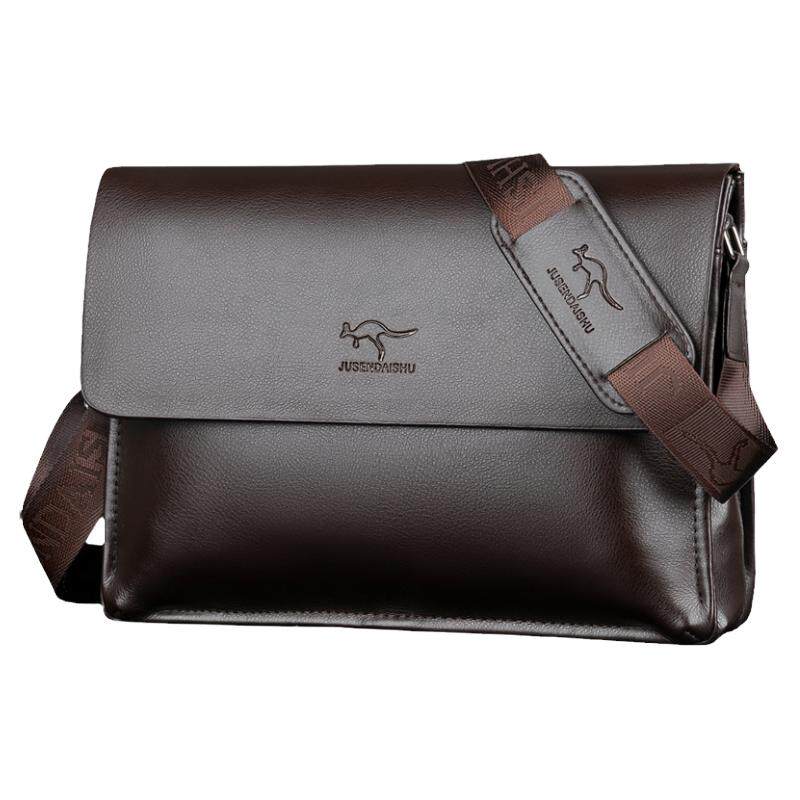 软皮翻盖真皮男包斜挎包牛皮商务皮包男休闲包包中年男士单肩包潮
