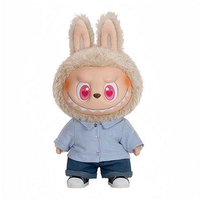 泡泡玛特LABUBU夏日搪胶毛绒公仔