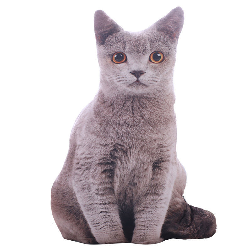 仿真猫咪抱枕喵星人物萌宠靠垫