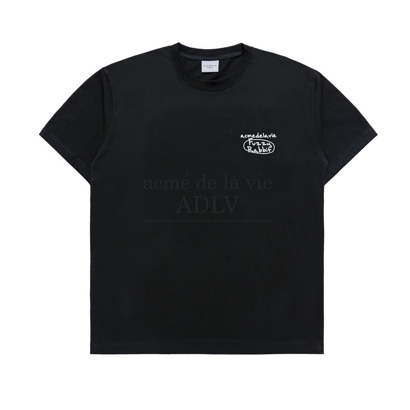 ADLV/acmedelavie 兔子印花宽松男女休闲简约男女同款T恤短袖夏季