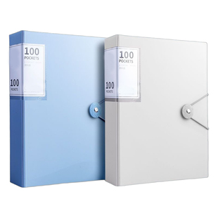 莫兰迪A4文件夹透明插页资料册初中生专用试卷收纳袋小学生乐谱歌谱收纳册奖状收集册资料夹办公档案夹活页夹