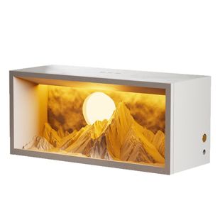 壁光里日照金山香薰小夜灯卧室床头摆件结婚新婚生日礼物氛围台灯