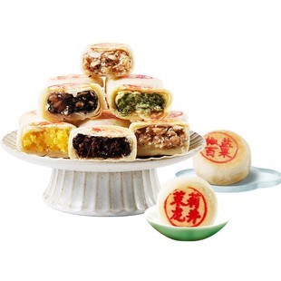 沈大成苏式无糖酥饼送礼散装老式五仁豆沙椰蓉酥饼上海特产糕点心