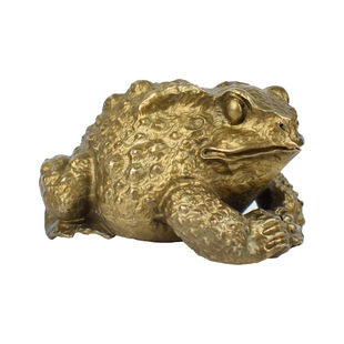 铜金蟾呱呱来财招财一鸣惊人蟾蜍手把件禅蛙禅意檀香线香摆件书房