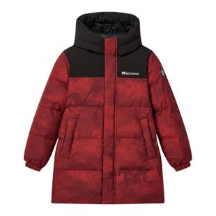 波司登儿童羽绒服2025新款马到成功男女童中长款加厚新年红色外套