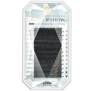 睫妃秀黑钻睫毛嫁接系列日式哑光扁毛双尖轻扁彩色渐变炫彩款包邮