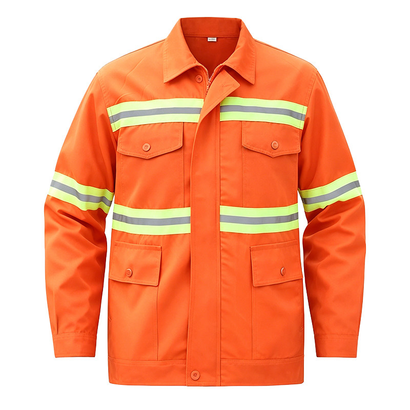 环卫工作服套装男市政绿化公路养护施工清洁工人反光条劳保服定制