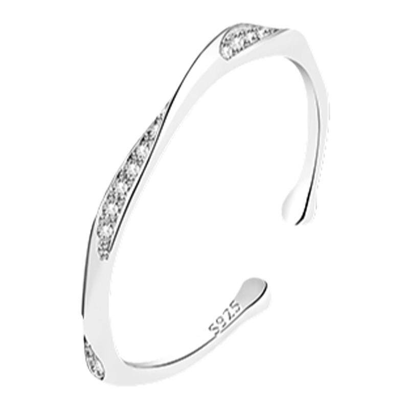 925纯银莫比乌斯戒指女轻奢高级感食指戒百搭指环戒子百搭配饰品