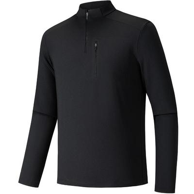 安踏冠军抗菌商务长袖T恤男