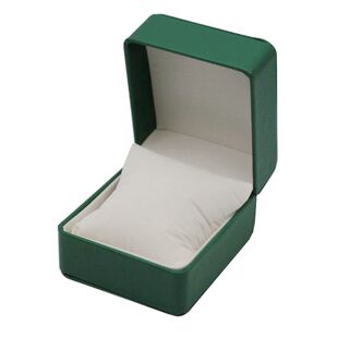 精致手表盒礼盒圆角手表盒收纳盒单个表盒便携水晶纹PU皮包装盒