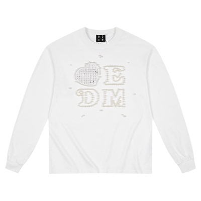 MEDM爱心贴小香风长袖T恤