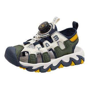 哈比熊儿童运动凉鞋男童2026春夏新款包头防滑防臭沙滩软底可下水