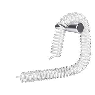 气动PU弹簧气管透明软管气泵空压机6螺旋汽管收卷器10伸缩高压8mm