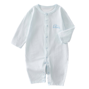 婴儿衣服a类纯棉59码宝宝哈衣夏季薄款空调服新生幼儿连体衣夏天