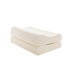 特拉雷乳胶枕泰国进口天然橡胶波浪护颈椎成人家用高低枕头芯